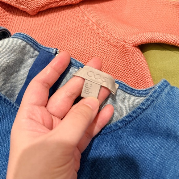 COS Flare Sleeve Denim Dress - Blue (10) - Picture 5 of 6